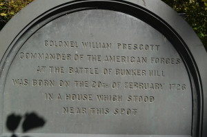 Colonel William Prescott Monument